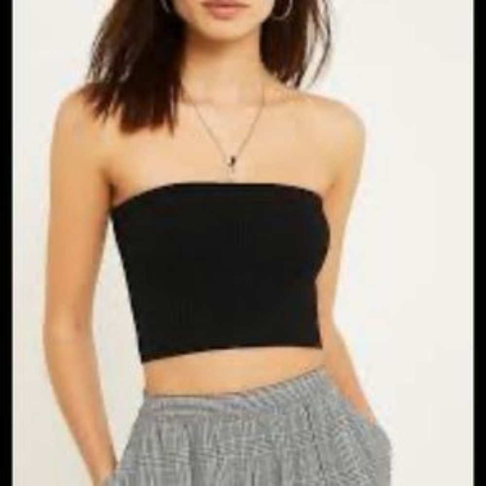 UO black stretchy tube top